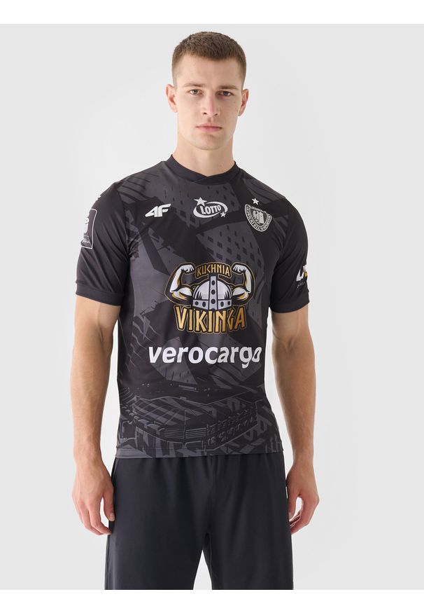 4f - 4F Trzecia koszulka klubowa z sezonu 2024/25 męska 4F x Piast Gliwice - multikolor L. Kolor: wielokolorowy. Materiał: dzianina, włókno, materiał. Styl: klasyczny
