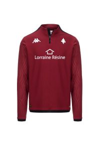 Kappa - Dziecięca bluza dresowa Metz Ablas Pro 8 2024/25. Kolor: czerwony, wielokolorowy, czarny. Materiał: dresówka. Sport: piłka nożna #1