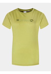 Pinko T-Shirt Start 101752 A1NW Żółty Regular Fit. Kolor: żółty. Materiał: bawełna #6