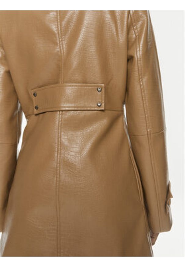 ROTATE Kurtka z imitacji skóry 1121422512 Brązowy Regular Fit. Kolor: brązowy. Materiał: skóra