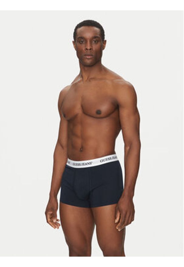Guess Jeans Komplet 3 par bokserek M4BZ48 K6YW1 Granatowy. Kolor: niebieski. Materiał: bawełna