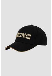 Just Cavalli - JUST CAVALLI Czarna czapka Logo Embroidery 3d Up. Kolor: czarny