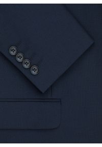 Pako Lorente - PAKO LORENTE – Granatowa wełniana marynarka garniturowa. Kolor: niebieski. Materiał: wełna #4