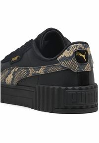 Puma - Damskie sneakersy Carina 3.0 Snake Chic PUMA Black Gold. Kolor: czarny, żółty, wielokolorowy. Wzór: motyw zwierzęcy, nadruk. Sezon: lato