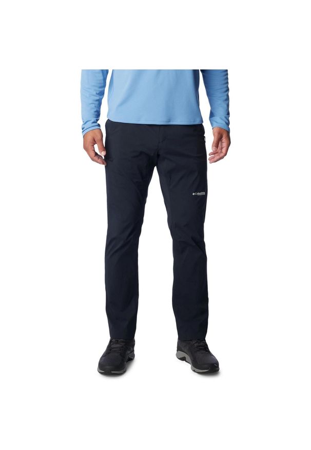 columbia - Spodnie turystyczne męskie Columbia Wanoga Lightweight. Kolor: czarny. Materiał: nylon, elastan