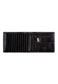 Wittchen - Męski portfel skórzany z rozkładanym panelem. Kolor: czarny. Materiał: skóra #3