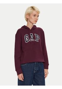 GAP - Gap Bluza 463506-02 Bordowy Regular Fit. Kolor: czerwony. Materiał: bawełna #1