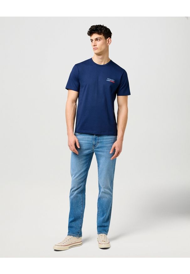 Wrangler - MESKIE SPODNIE WRANGLER LARSTON COASTAL BLUE 112371569