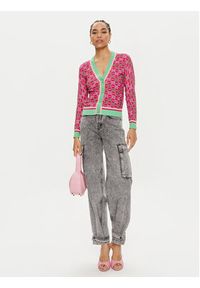 Pinko Kardigan Puertolland 102876 Różowy Regular Fit. Kolor: różowy. Materiał: bawełna