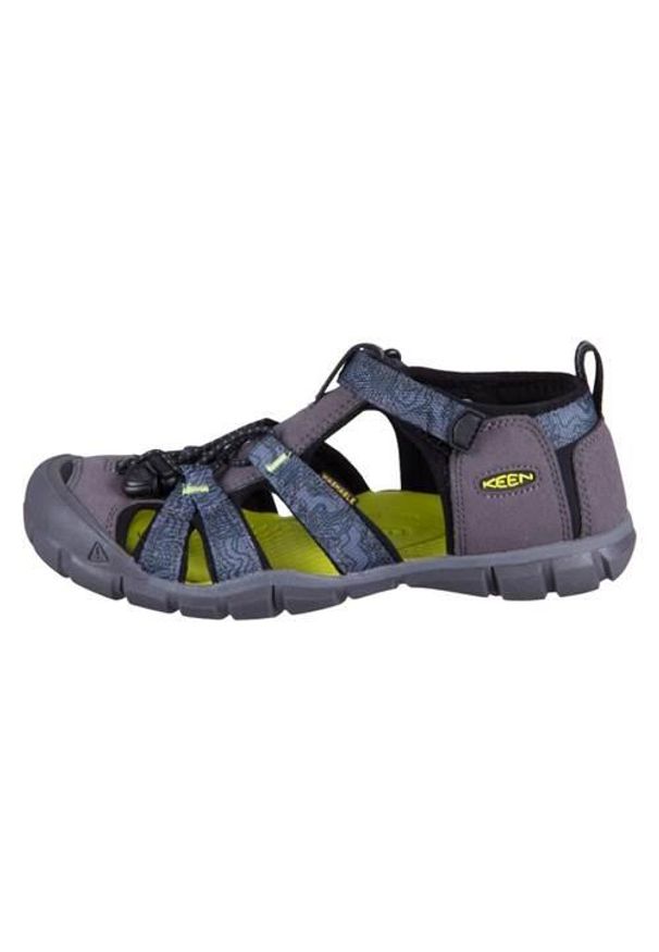 keen - Buty do chodzenia dla dzieci Keen Seacamp II Cnx. Zapięcie: rzepy. Kolor: szary. Materiał: materiał, syntetyk