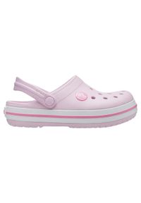 Buty do chodzenia dla dzieci Crocs Crocband. Kolor: różowy. Materiał: syntetyk, materiał. Styl: sportowy
