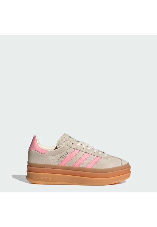 Adidas - adidas Półbuty GAZELLE BOLD Beżowy. Kolor: beżowy