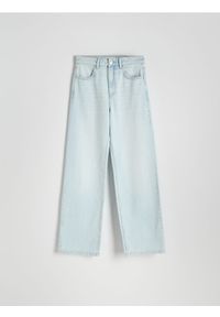 Reserved - Jeansy wide leg - niebieski. Kolor: niebieski #1