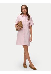 Vero Moda Sukienka jeansowa Jennie 10309665 Różowy Regular Fit. Kolor: różowy. Materiał: bawełna #4
