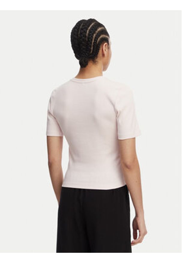 only - ONLY T-Shirt Femke 15369336 Różowy jasny Slim Fit. Kolor: różowy. Materiał: bawełna