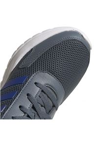 Adidas - Buty adidas Tensaur Run Jr FV9444 szare. Okazja: na co dzień. Zapięcie: sznurówki. Kolor: szary. Materiał: syntetyk, materiał, guma. Szerokość cholewki: normalna. Model: Adidas Cloudfoam. Sport: bieganie #2