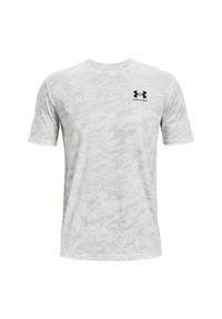 Koszulka treningowa męska Under Armour Abc Camo SS. Kolor: szary, biały, wielokolorowy. Długość rękawa: krótki rękaw. Długość: krótkie. Sport: bieganie