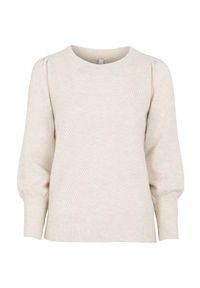 Soyaconcept Wyjątkowo miękki sweter Lamar beżowy melanż female beżowy S (38). Kolor: beżowy. Wzór: melanż. Styl: klasyczny #1