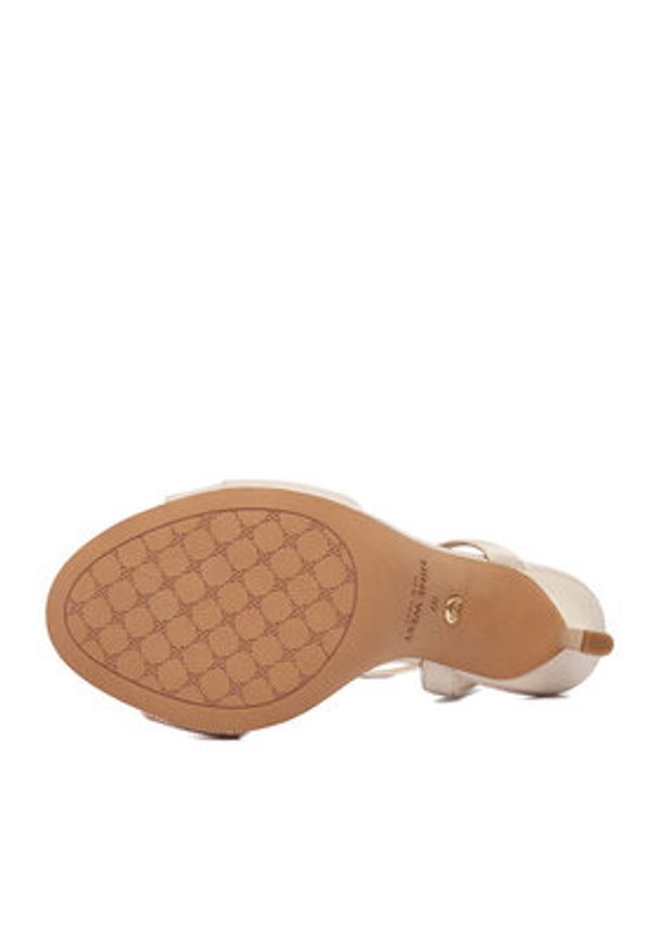 Nine West Sandały EO-LS1005252-1 Écru. Kolor: kremowy. Materiał: materiał