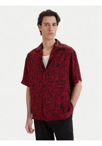 Hugo - HUGO Koszula Espino 50560596 Czerwony Relaxed Fit. Kolor: czerwony. Materiał: wiskoza #1