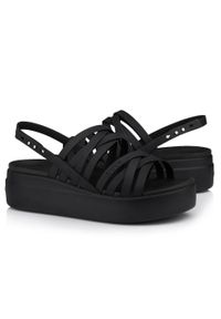 Damskie sandały na platformie Crocs Crocband Platform. Kolor: czarny. Obcas: na platformie