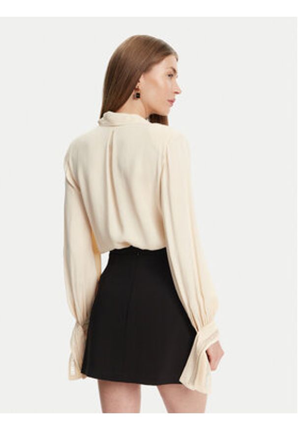 Elisabetta Franchi Body CB-006-51E2 Écru Regular Fit. Materiał: wiskoza