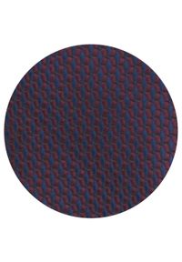 Krawat Męski - Angelo di Monti - Bordo z Granatem, Mikrowzór. Kolor: czerwony. Materiał: tkanina. Styl: elegancki, wizytowy #4