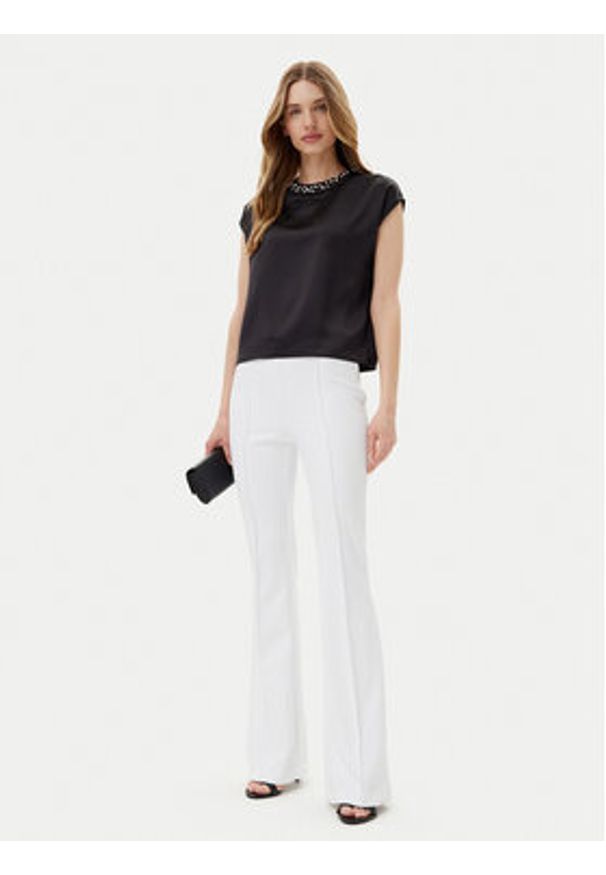 Imperial Bluzka RIC3JBA Czarny Regular Fit. Kolor: czarny. Materiał: syntetyk