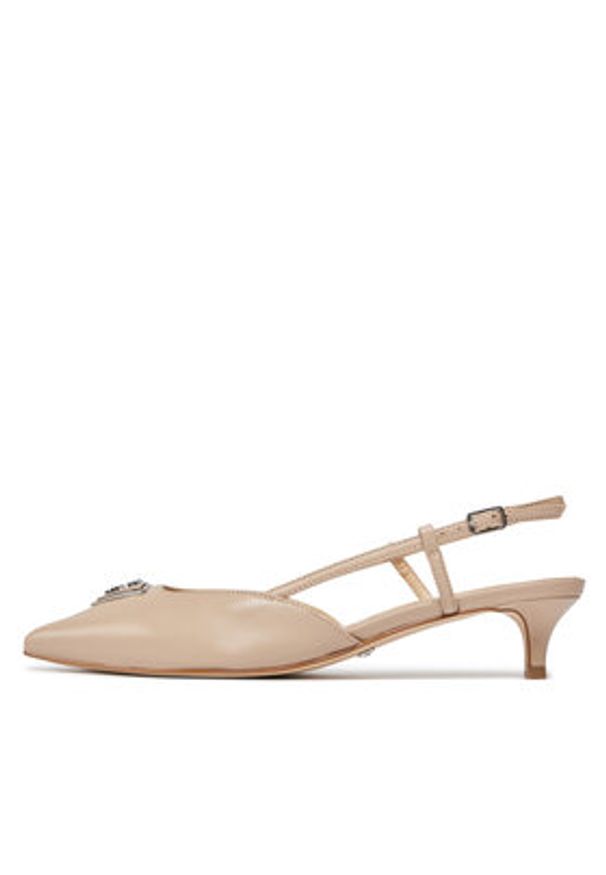 Guess Sandały Jesson FLPJES LEA05 Beżowy. Kolor: beżowy. Materiał: skóra