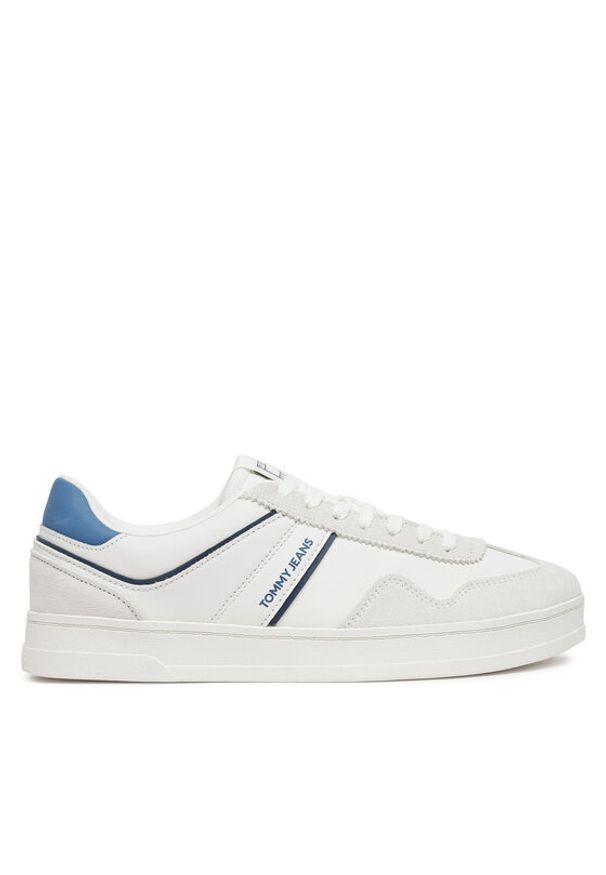 Tommy Jeans Sneakersy The Greenwich Leather EM0EM01524 Beżowy. Kolor: beżowy. Materiał: zamsz, skóra