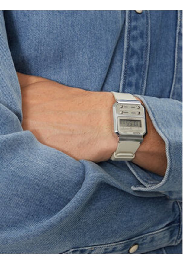Casio Zegarek A100WEF-8AEF Szary. Kolor: szary