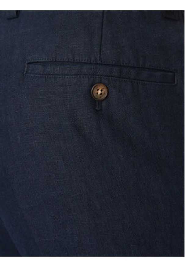 MICHAEL Michael Kors Chinosy CS5304BBEY Granatowy Straight Fit. Kolor: niebieski. Materiał: len