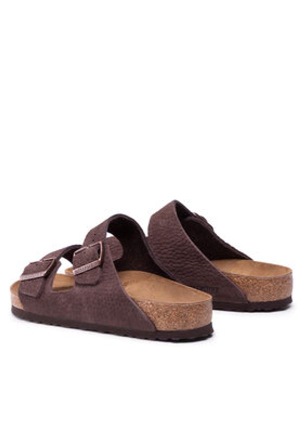 Birkenstock Klapki Arizona Bs 1022457 Brązowy. Kolor: brązowy. Materiał: zamsz, skóra