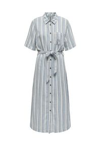 only - ONLY Sukienka koszulowa Caro 15338884 Niebieski Regular Fit. Kolor: niebieski. Materiał: wiskoza, len. Typ sukienki: koszulowe #2