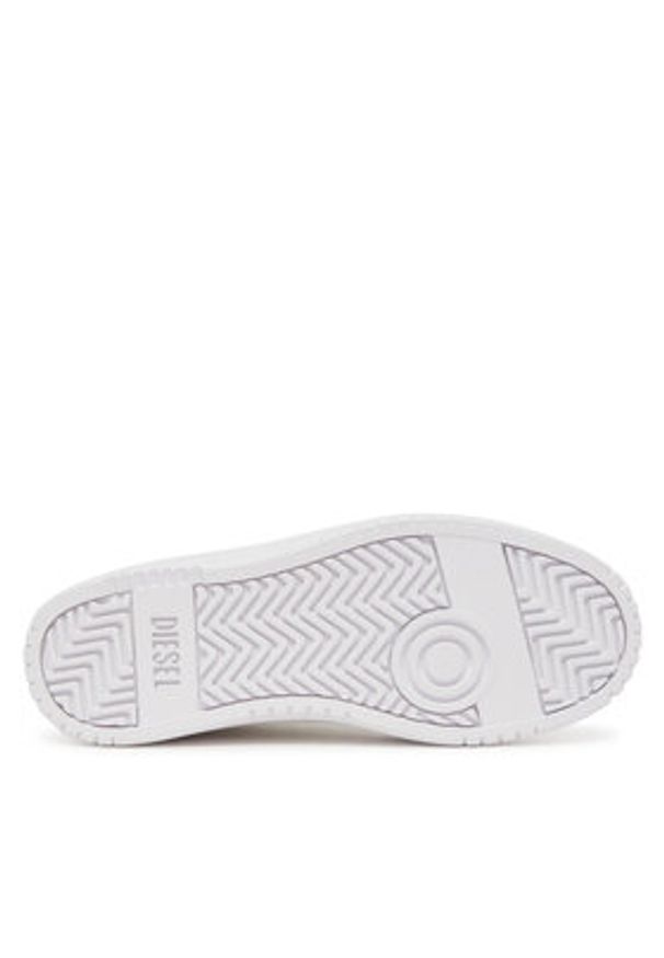 Diesel Sneakersy S-Oval Skate Low Y03511P8123 T1002 Biały. Kolor: biały. Materiał: skóra. Sport: skateboard