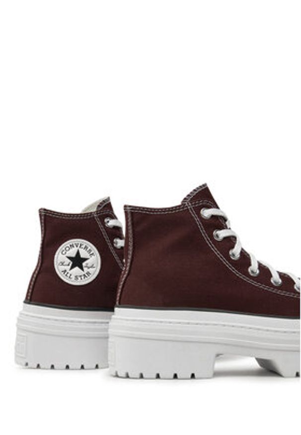 Converse Trampki Chuck Taylor All Star Lugged Heel Platform A09401C Bordowy. Kolor: czerwony. Materiał: materiał. Obcas: na platformie