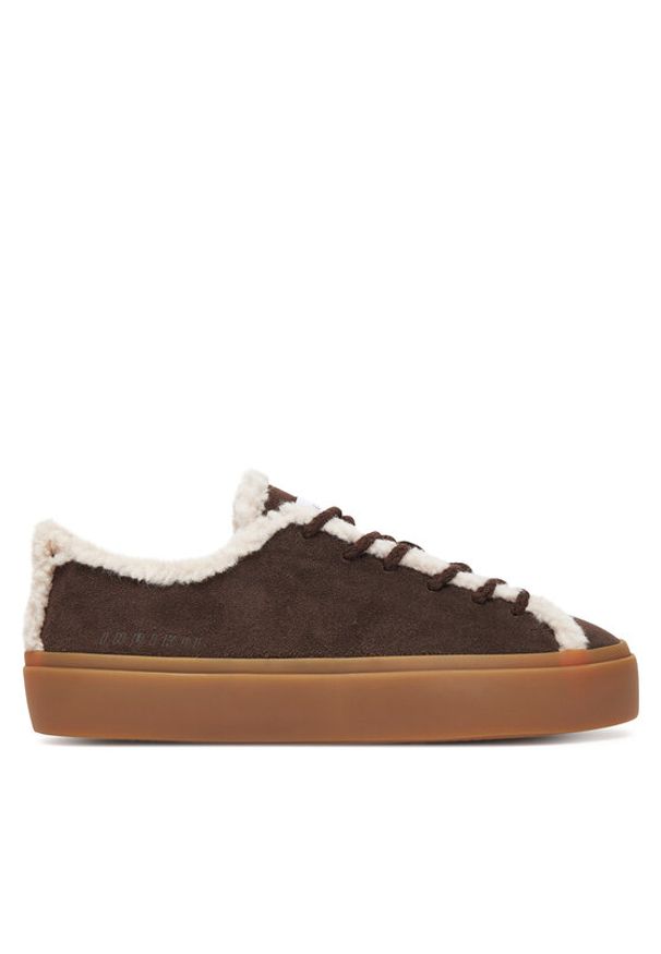 Inuikii Sneakersy Shearling Low 1001.001.0242 Brązowy. Kolor: brązowy. Materiał: zamsz, skóra