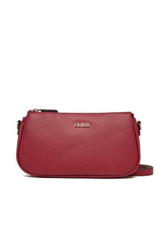 Guess Torebka Noelle II Mini HWZG96 72710 Czerwony. Kolor: czerwony. Materiał: skórzane
