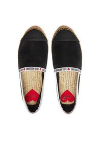 Love Moschino - LOVE MOSCHINO Espadryle JA10553G0IIG0000 Czarny. Kolor: czarny. Materiał: skóra, zamsz #6