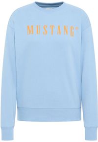 Mustang - DAMSKA BLUZA MUSTANG LOGO Aberdeen Placid Blue 1014960 5057 #8