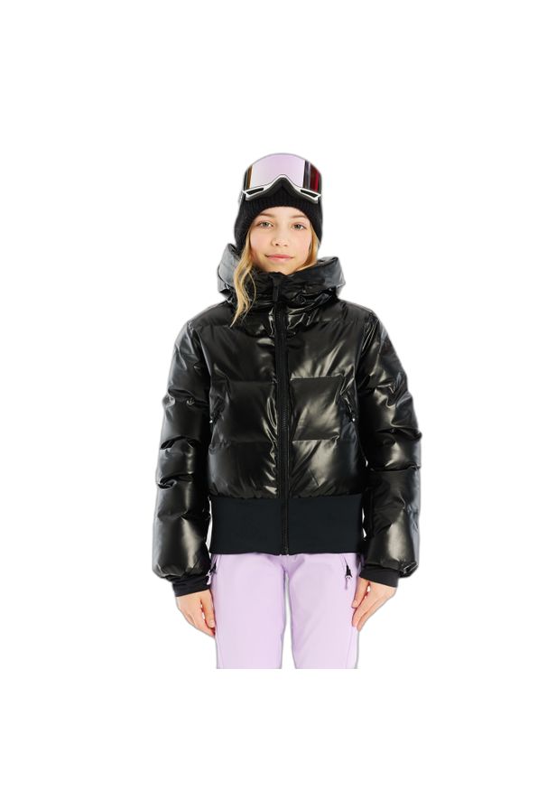 Dziewczęca kurtka narciarska Protest Sparkle. Kolor: czarny. Sezon: zima. Sport: narciarstwo