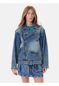 Guess Kurtka jeansowa W5YN70 D4XYZ Niebieski Regular Fit. Kolor: niebieski. Materiał: bawełna