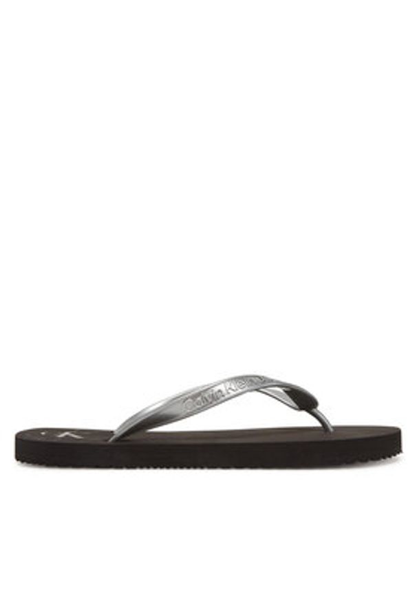 Calvin Klein Jeans Japonki Beach Sandal Monologo Tpu YW0YW01719 Srebrny. Kolor: srebrny
