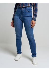Big-Star - Spodnie jeans damskie z wysokim stanem Katrina High Waist 470. Stan: podwyższony. Kolor: niebieski #2