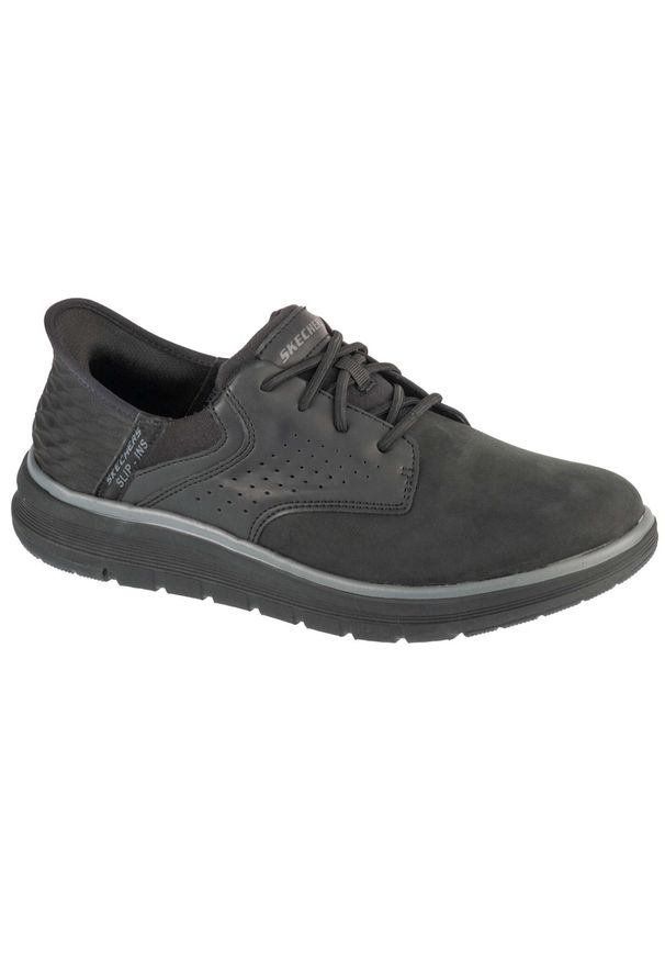 skechers - Buty sportowe Sneakersy męskie, Slip-Ins: Orell - Yates. Kolor: czarny. Sport: turystyka piesza