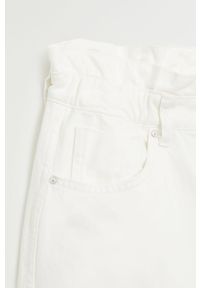 mango - Mango - Jeansy Slouchy. Kolor: biały. Materiał: jeans. Wzór: gładki #7