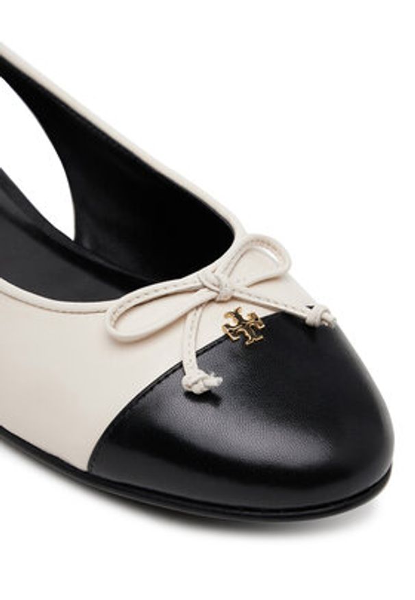 Tory Burch Sandały 166592 Beżowy. Kolor: beżowy. Materiał: skóra