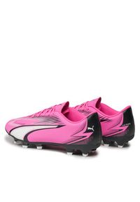 Puma Buty do piłki nożnej Ultra Play Fg/Ag 107763 01 Różowy. Kolor: różowy. Materiał: skóra