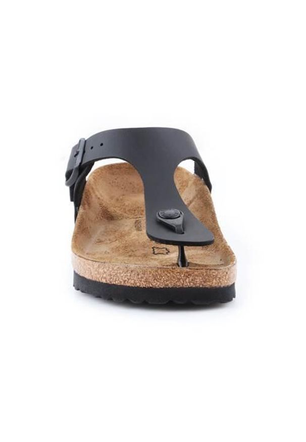 Japonki damskie Birkenstock Gizeh Bf Black. Kolor: beżowy, czarny, wielokolorowy, brązowy, szary. Materiał: skóra, syntetyk, materiał