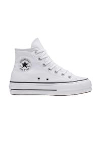 Buty Converse Chuck Taylor All Star Lift Platform Białe. Kolor: biały. Szerokość cholewki: normalna. Obcas: na platformie. Styl: elegancki #1